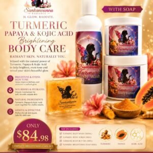 Turmeric, Papaya & Kojic Acid Brightening Body Care Set